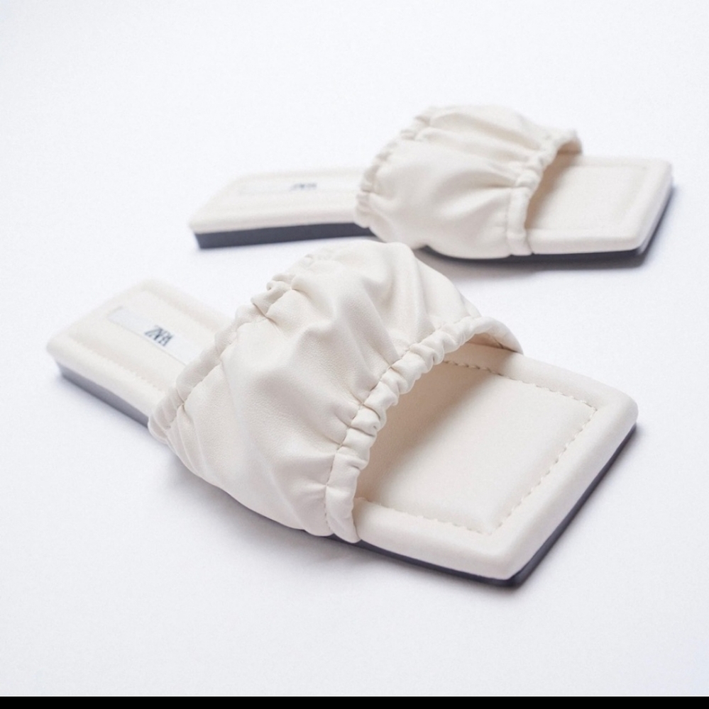 Zara ruched sandals